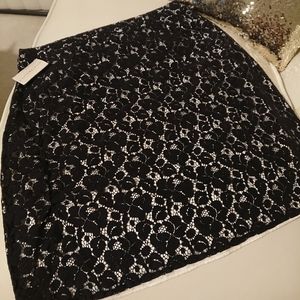 Covington Black Lace Skirt